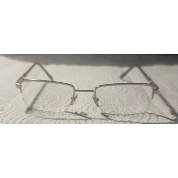 Authentic Versace DV731 Designer Eyeglasses 52-18-140 Gold Semi Rimless Frames